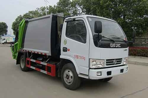 4x2 129hp çöp sıkıştırıcı kamyon çöp kamyonu 7360kg