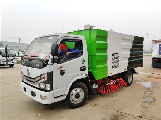 DONGFENG D6 Çöp Bırakma Kamyonu Yol Temizleyici Kamyon 130HP dizel yakıt motoru