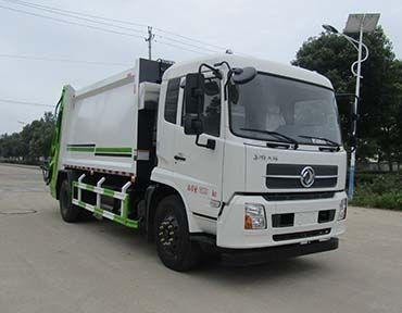8CBM 7470kg Çöp atma kamyonu Dongfeng Çöp sıkıştırma kamyonu